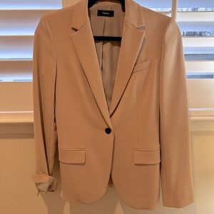 Crepe Oversized Blazzer in Blush